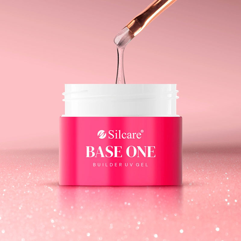 Base One Gel UV Shimmer Misty Rose, Silcare - 50 g
