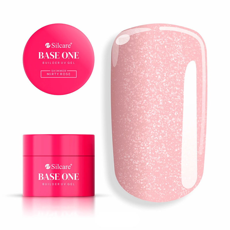 Base One Gel UV Shimmer Misty Rose, Silcare - 50 g