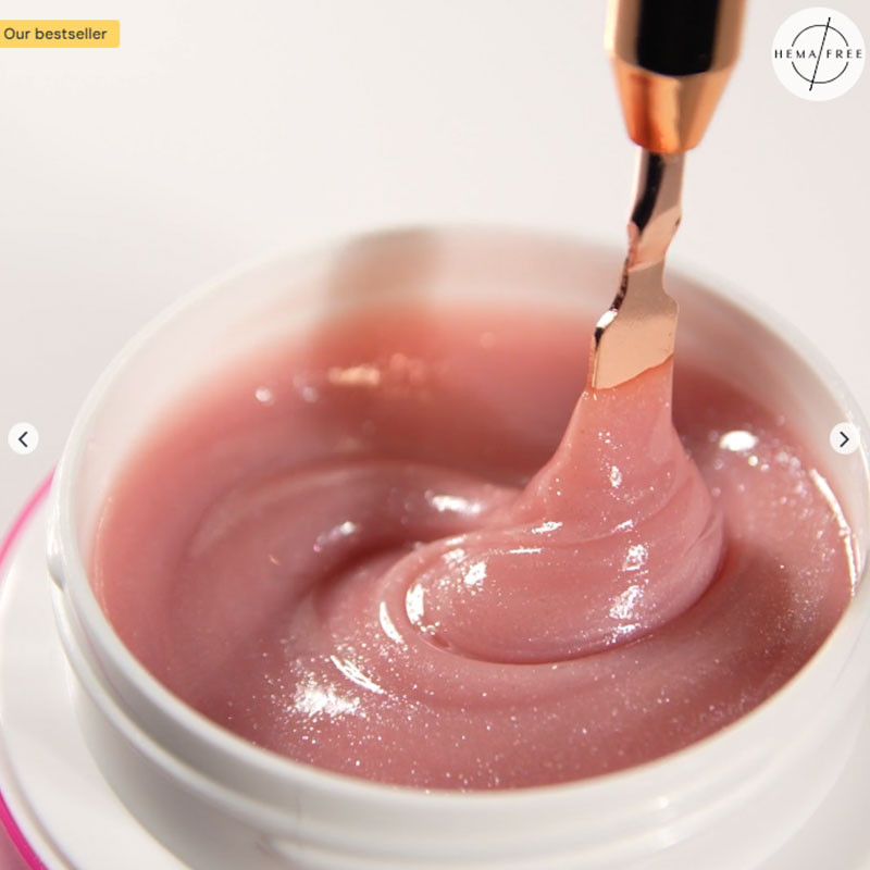 Base One Gel UV Shimmer Misty Rose, Silcare - 50 g