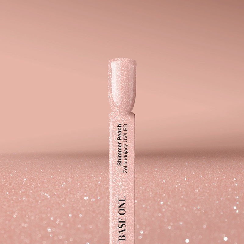 Base One Gel UV Shimmer Peach, Silcare - 50 g