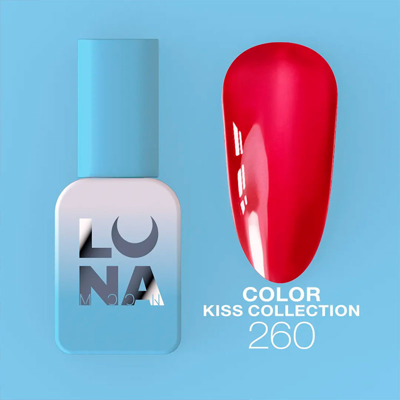 Colored gel polish Lunamoon Kiss Collection Nr 260 - 13 ml