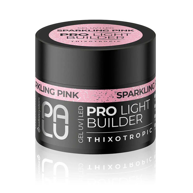 Builder gel - Palu Pro Light Builder - Sparkling Pink - 45 g