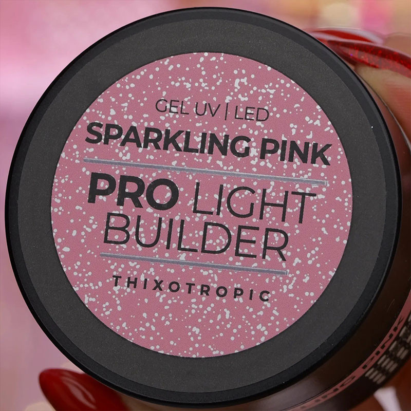 Гель для наращивания Palu Pro Light Builder - Sparkling Pink - 12 g