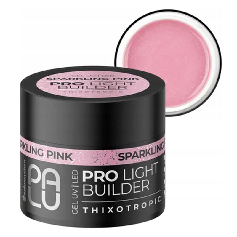 Гель для наращивания Palu Pro Light Builder - Sparkling Pink - 12 g