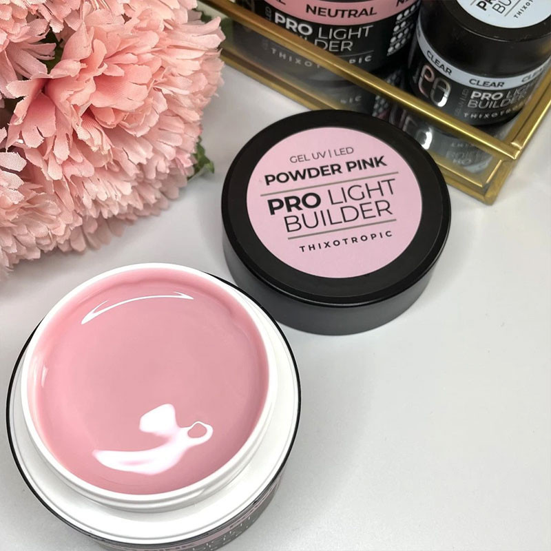 Builder gel - Palu Pro Light Builder - Powder Pink - 12 g