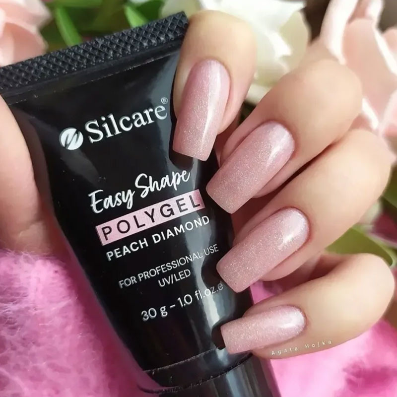 Polygel Silcare Easy Shape Peach Diamond - 30 g