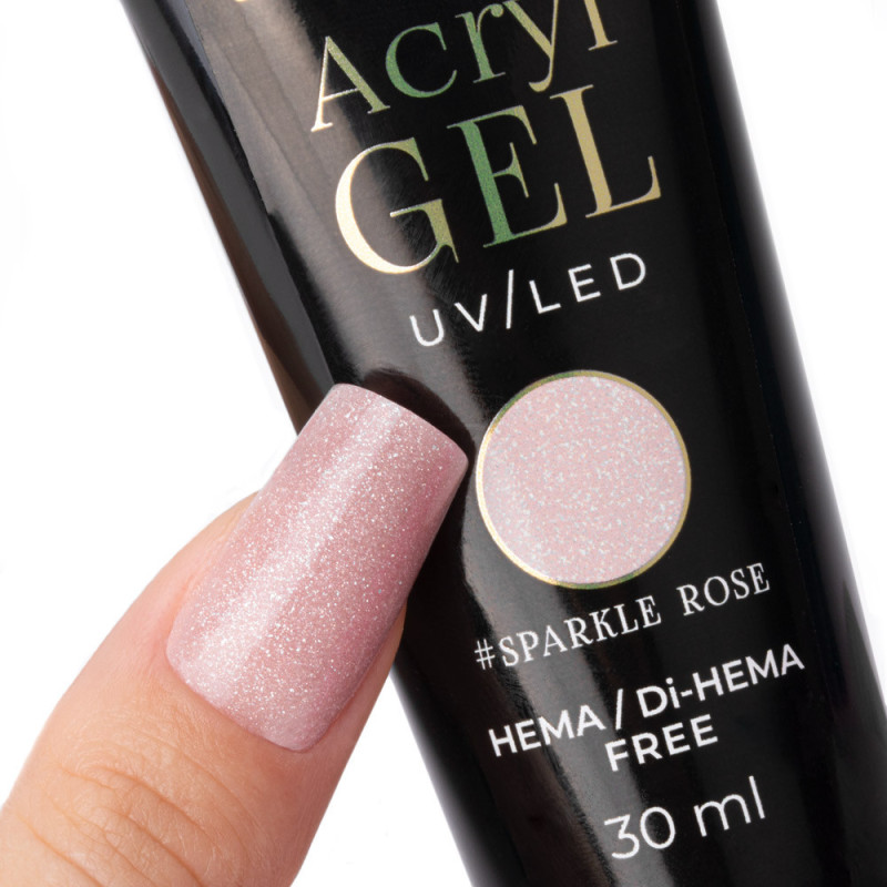 Arcylgel MollyLac - HEMA/Di-HEMA Free - Sparkle Rose - 30 ml