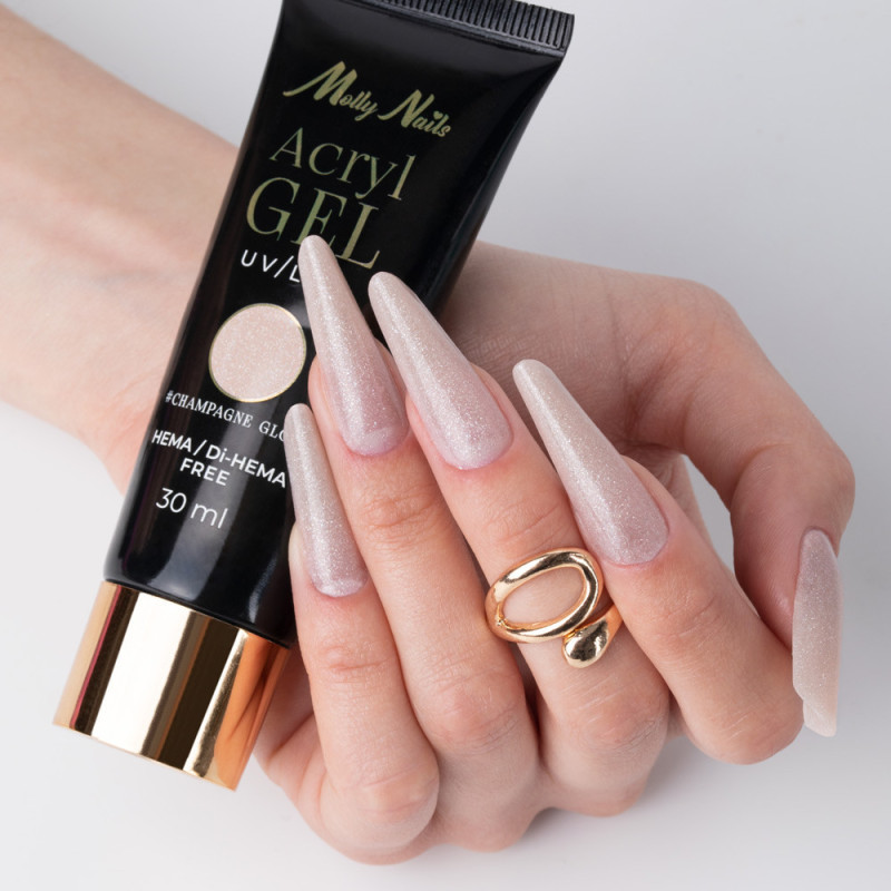 Arcylgel MollyLac - HEMA/Di-HEMA Free - Champagne Glow - 30 ml