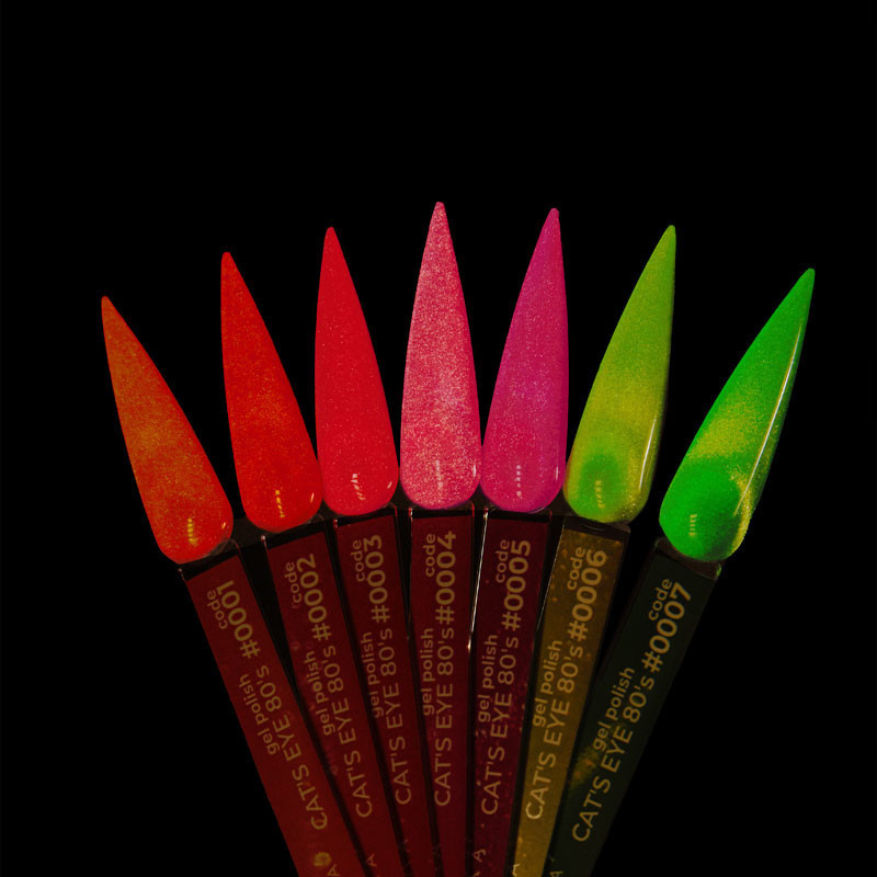 Gel Polish Color DNKa Cat's Eye 80's - 0002, 12 ml