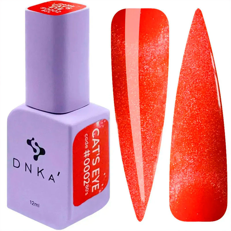 Gel Polish Color DNKa Cat's Eye 80's - 0002, 12 ml