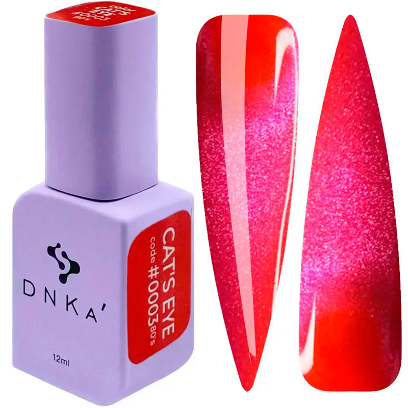 Цветной гель-лак DNKa Cat's Eye 80's - 0003, 12 ml