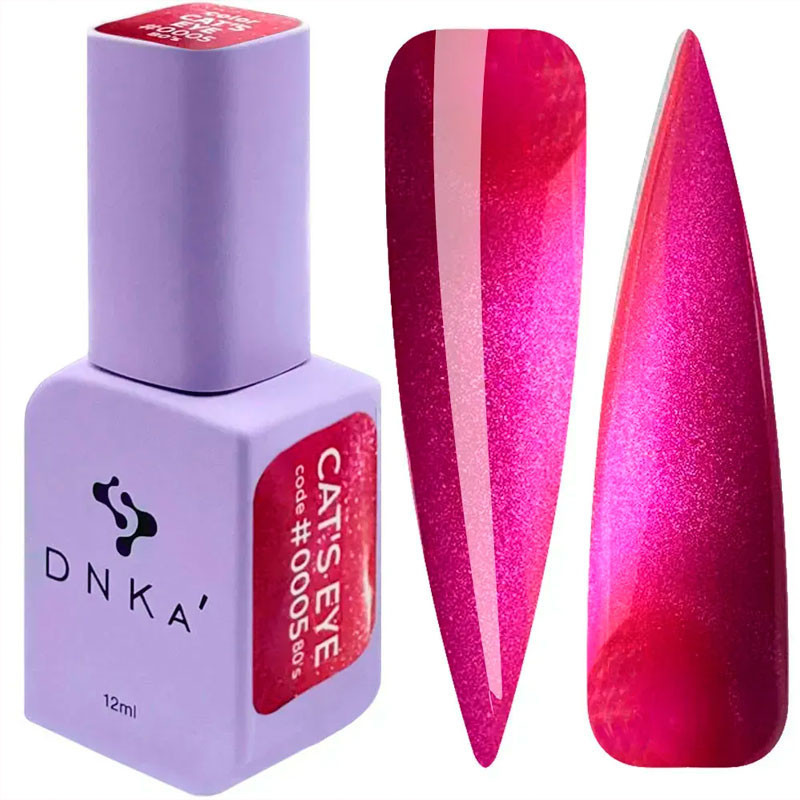 Gel Polish Color DNKa Cat's Eye 80's - 0005, 12 ml