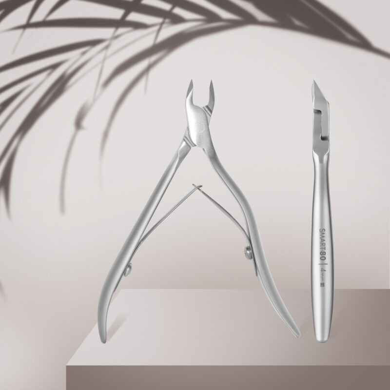 Professional manicure nippers – STALEKS PRO SMART 80, cutting part 4 mm