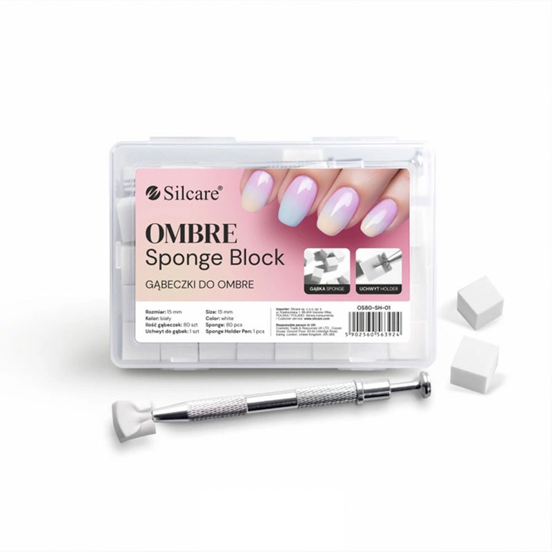 Ombre Sponge Set with Metal Holder – Silcare