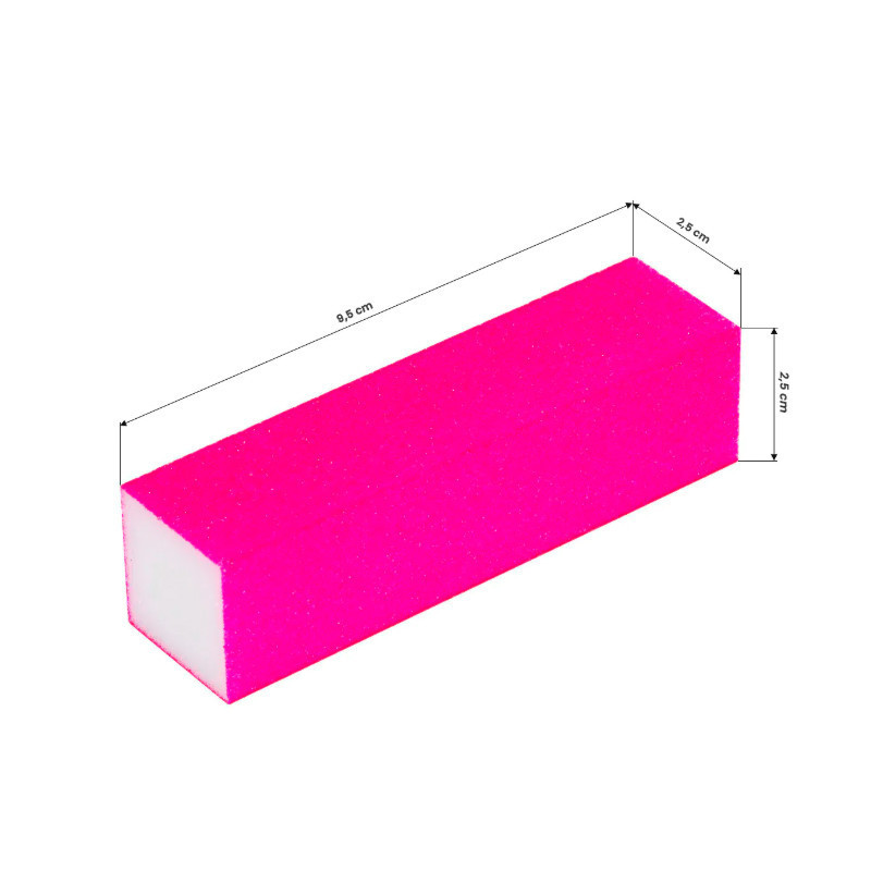 Nail Buffer OCHO NAILS – 320 grit, pink (10 pcs)
