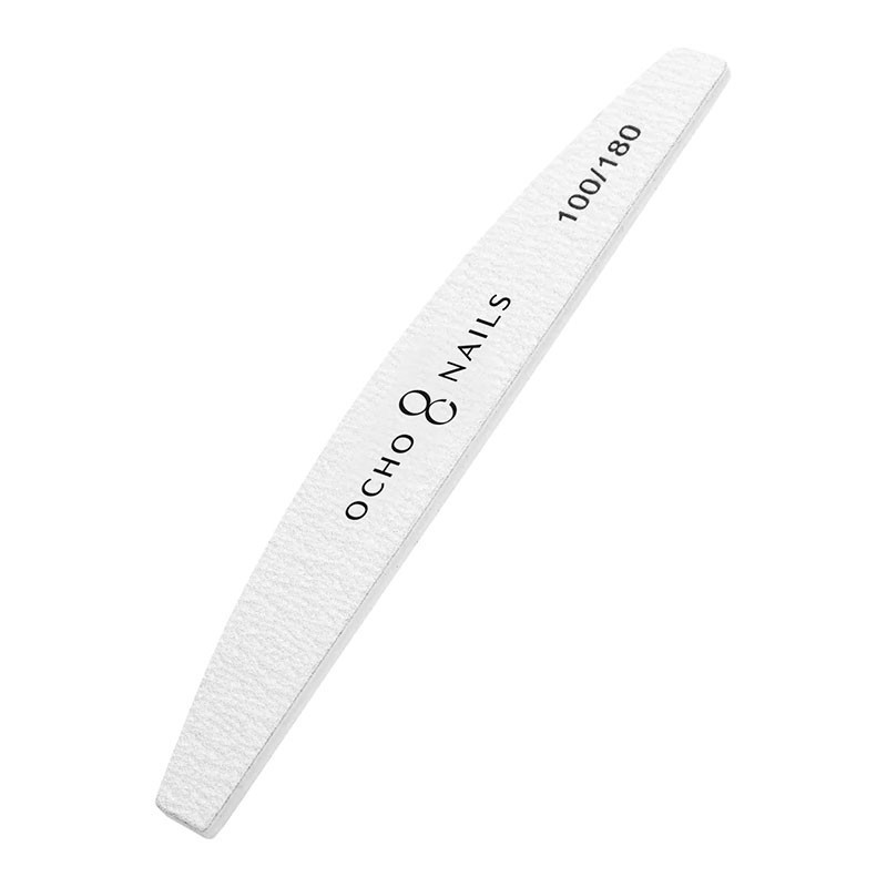 Crescent Nail File OCHO NAILS – 100/180 grit (10 pcs)