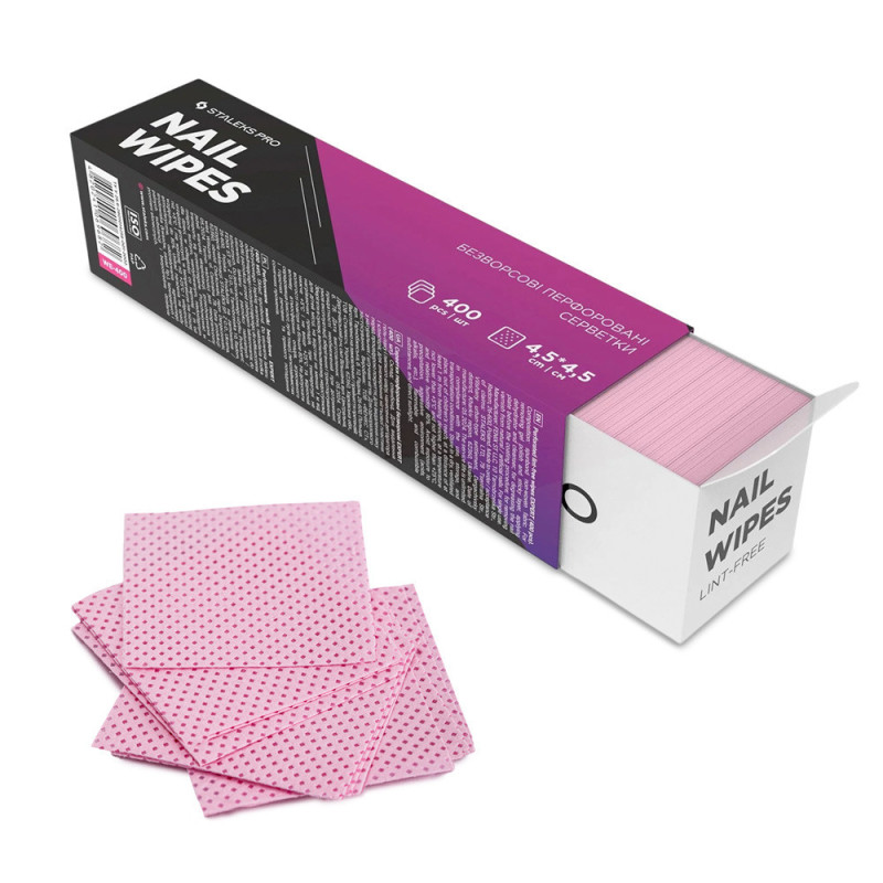 Lint-free manicure wipes perforated – STALEKS PRO EXPERT, 400 pcs