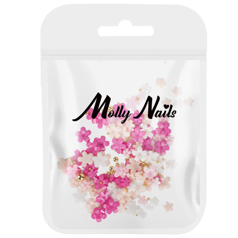 3D kynsikukat Molly Nails – Color Mix № 1 – 150 kpl