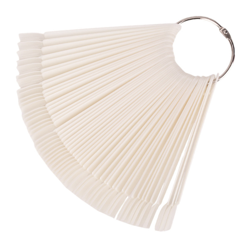 Nail Display Tips (Beige, Square) – 48–50 pcs
