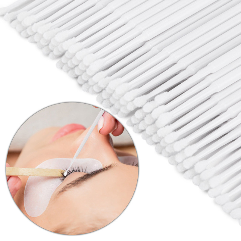 Nail Microbrushes, White – 100 pcs