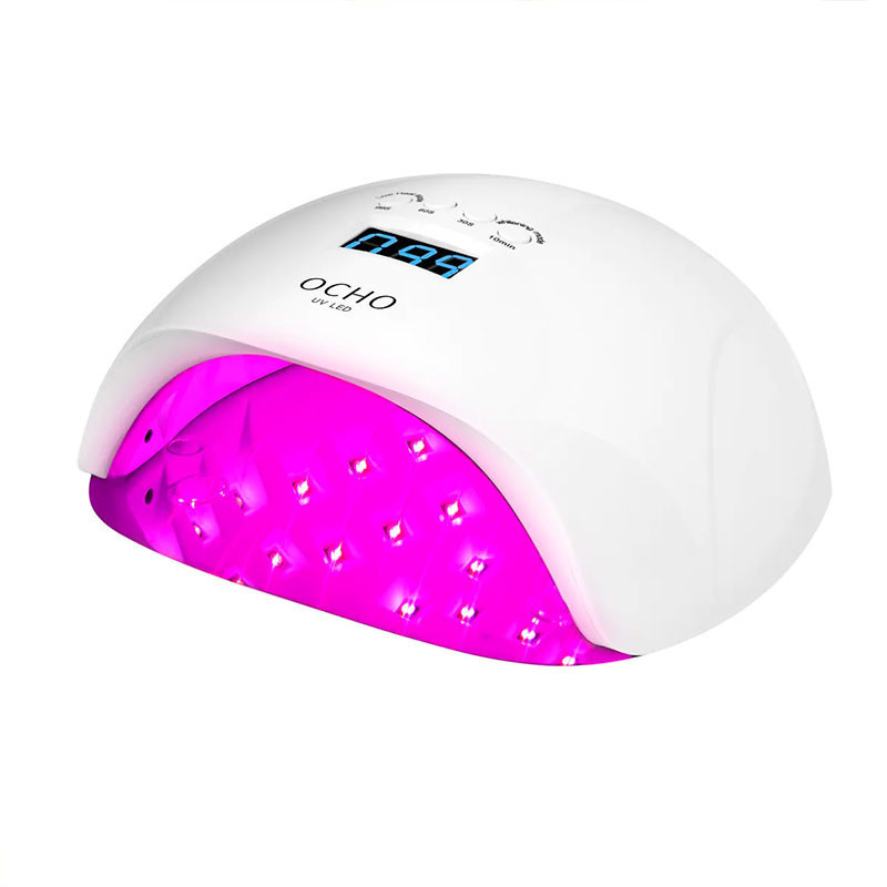 Лампа для маникюра и педикюра – OCHO NAILS X13, белая, 65 W