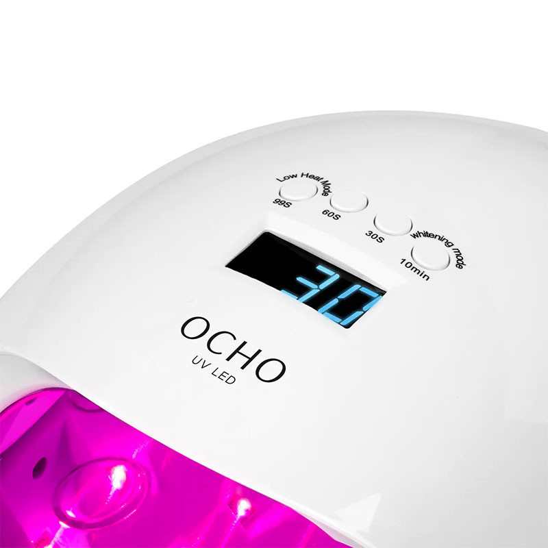 Лампа для маникюра и педикюра – OCHO NAILS X13, белая, 65 W