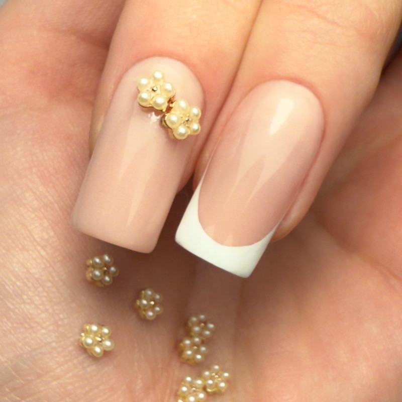 3D kukat kynsille Molly Nails – Helmi № 1 – 10 kpl