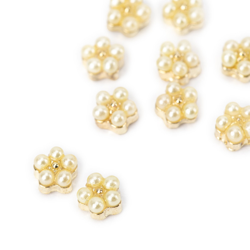 3D kukat kynsille Molly Nails – Helmi № 1 – 10 kpl