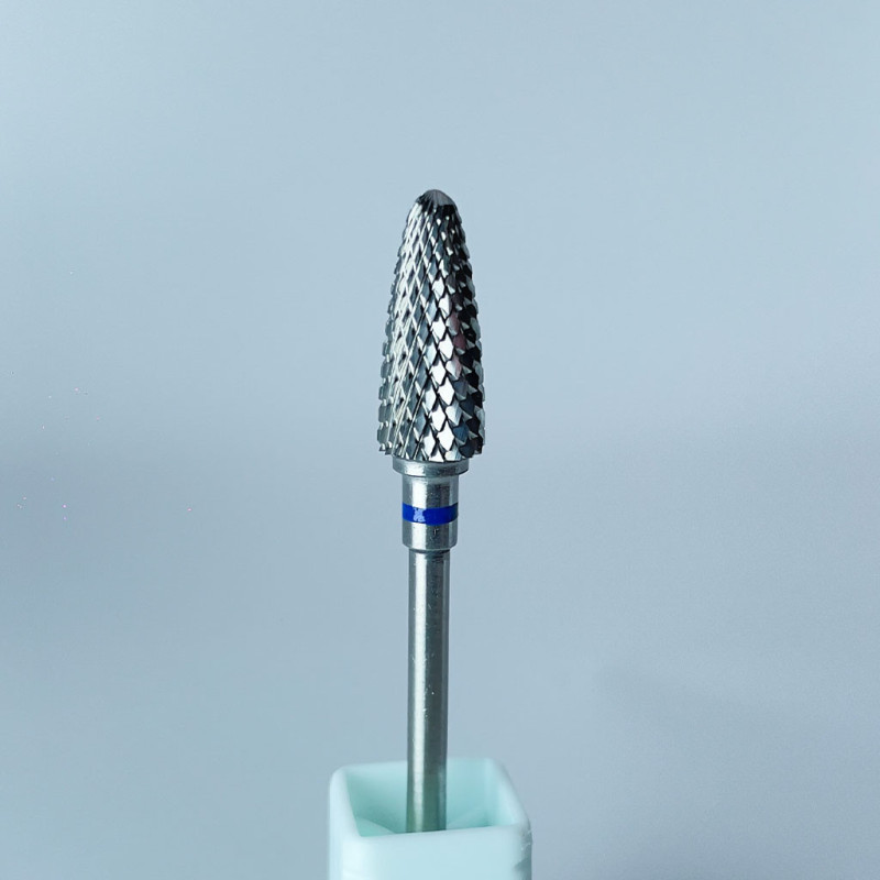 Carbide bit “Corn” blue Ø6 mm / 15.5 mm