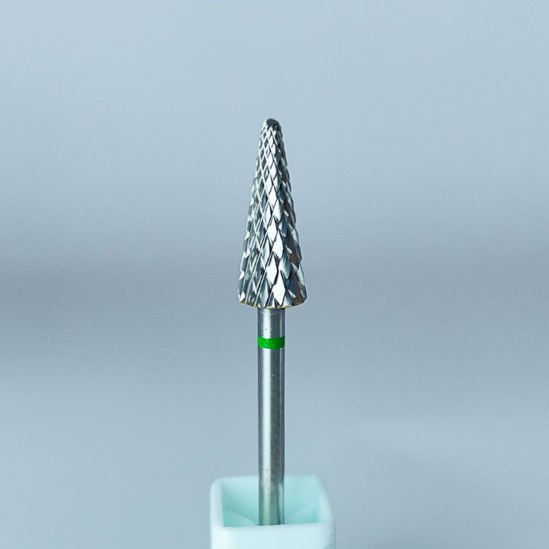 Carbide Bit – Avelia “Cone” Green – Ø6 mm / 15 mm