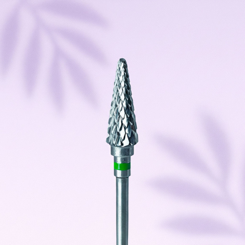 Kovametalliterä – Avelia “Cone” Vihreä – Ø6 mm / 15 mm