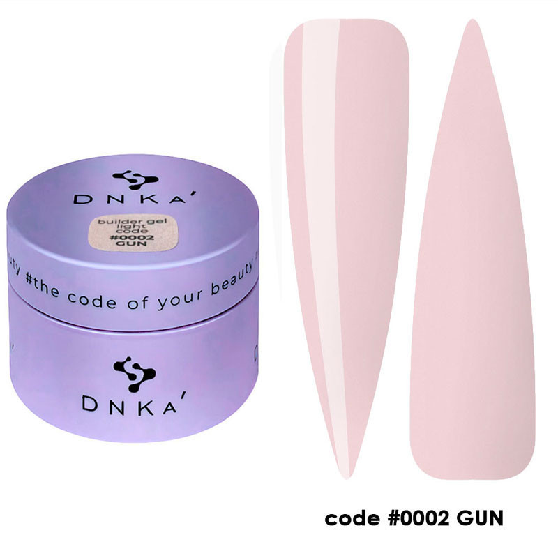 Гель для наращивания - Builder Gel Light DNKa No. 0002 Gun - 30 ml