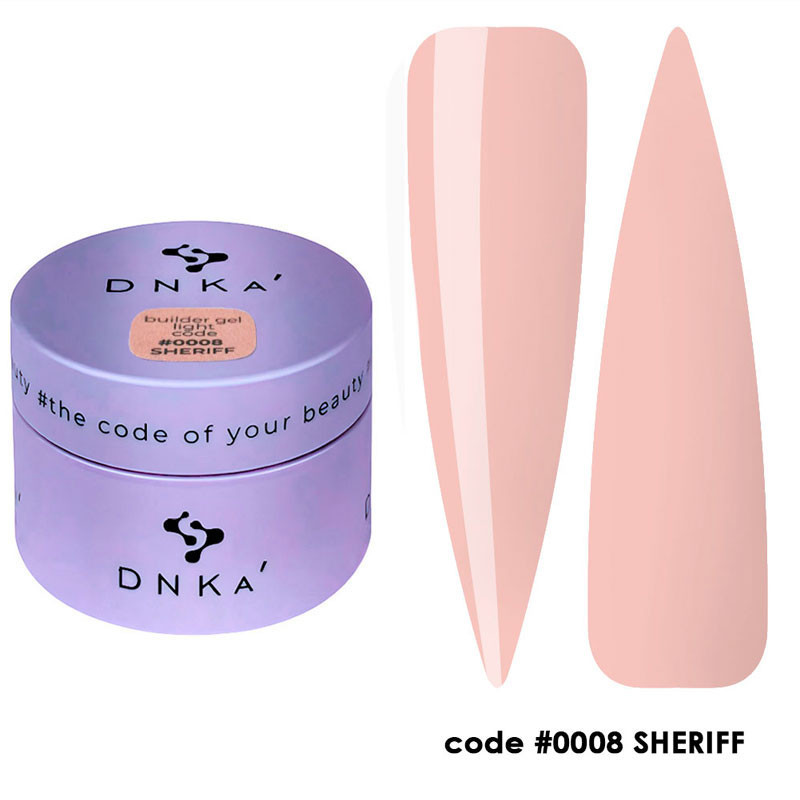 Гель для наращивания - Builder Gel Light DNKa No. 0008 Sheriff - 30 ml