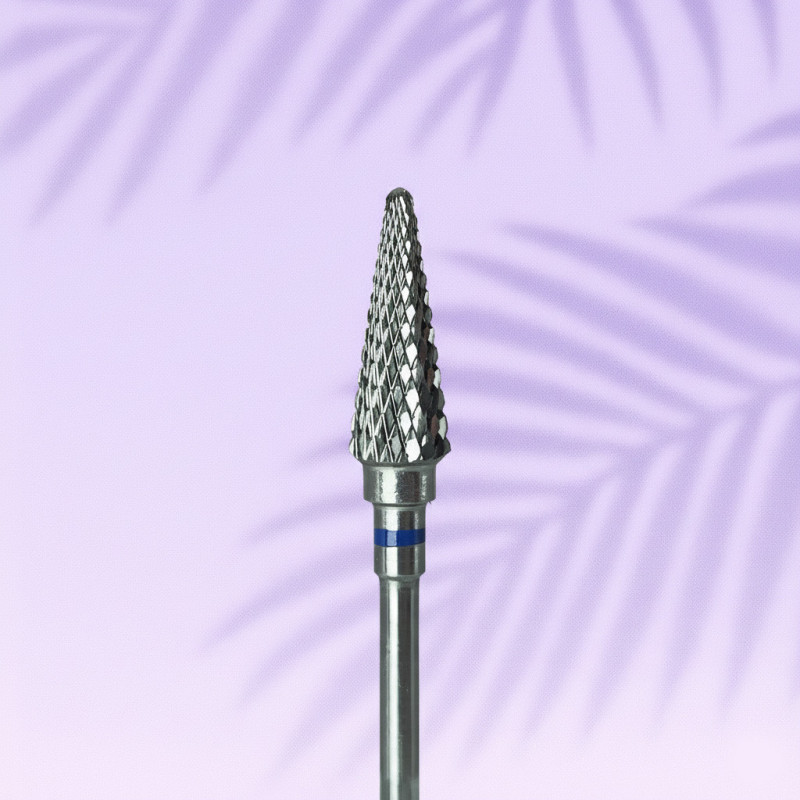 Carbide Nail Bit “Cone” Avelia – blue – Ø6 mm / 15 mm