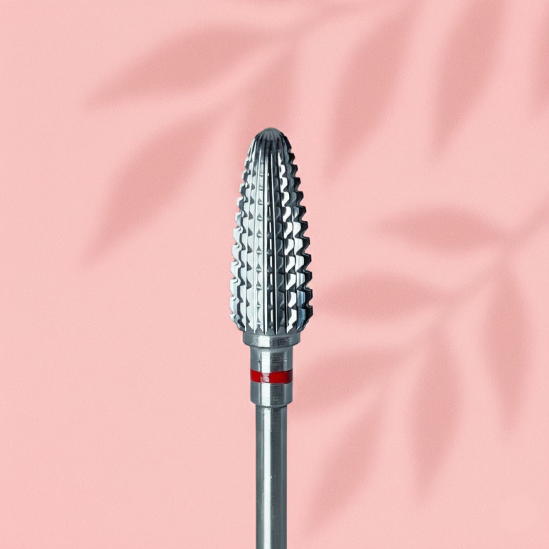 Carbide Bit Avelia “Corn” – Red – Ø6 mm / 14.5 mm