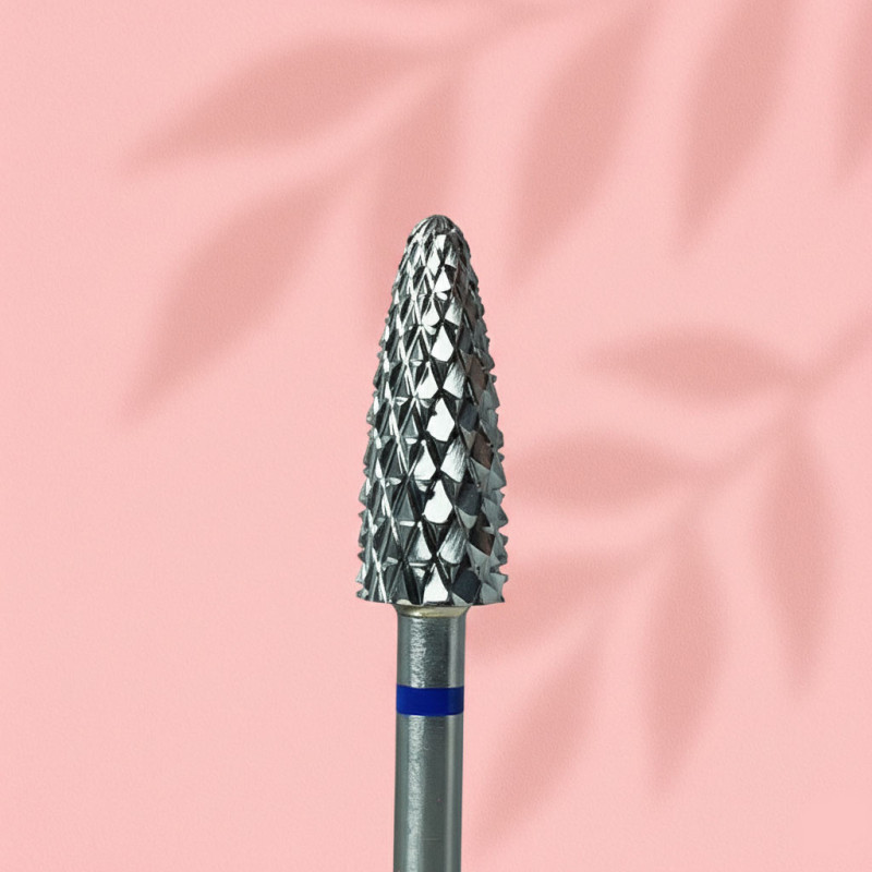 Carbide bit Avelia “Corn” – blue, Ø4 mm / 13 mm