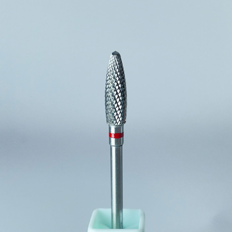 Carbide bit Avelia “Corn” – red, Ø4 mm / 13 mm