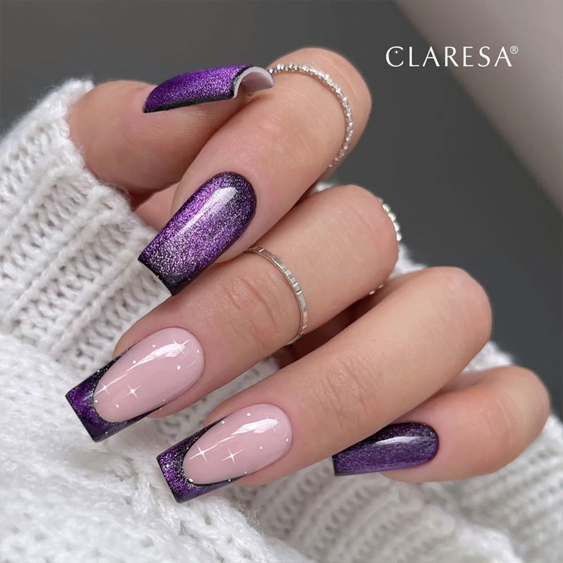 Цветной гель-лак - Claresa Glass Hydro Purple, 5 ml