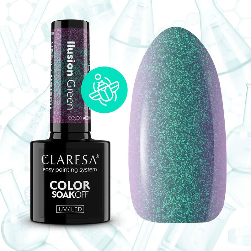 Gel polish – Claresa ILUSION GREEN, 5 ml
