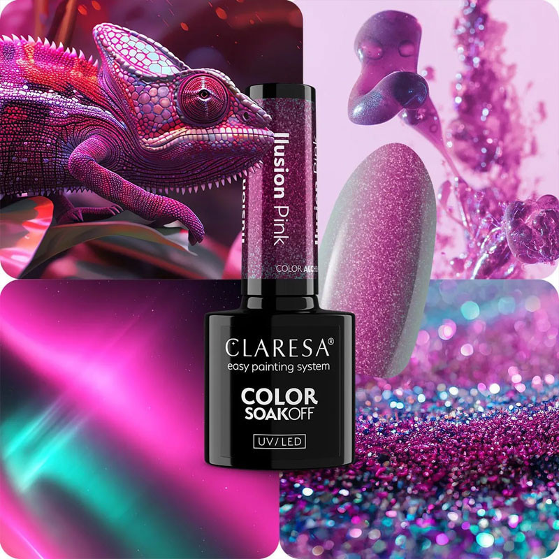Geelilakka – Claresa ILUSION PINK, 5 ml