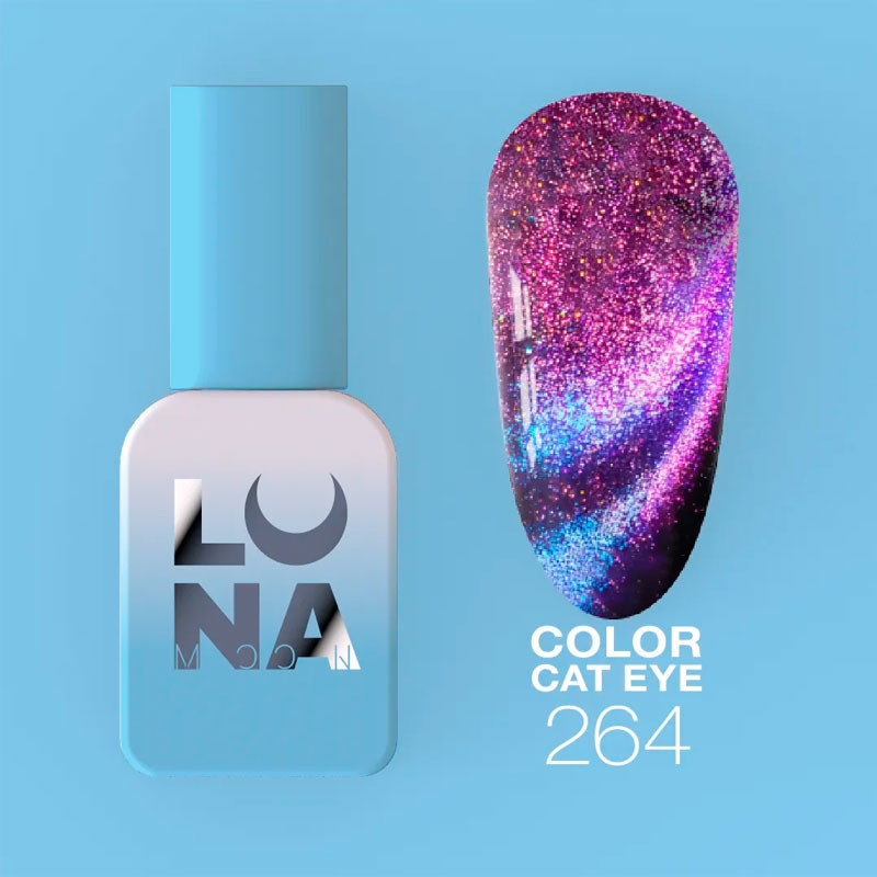 Цветной гель-лак Lunamoon Cat Eye Nr 264 - 8 ml