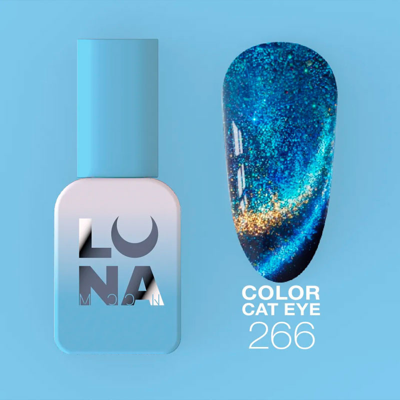 Цветной гель-лак Lunamoon Cat Eye Nr 266 - 8 ml