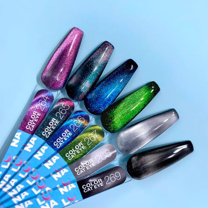 Цветной гель-лак Lunamoon Cat Eye Nr 268 - 8 ml