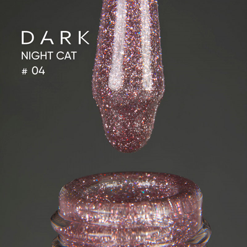 Гель-лак «Кошачий глаз» – DARK – Night Cat Eye 04 – 10 мл
