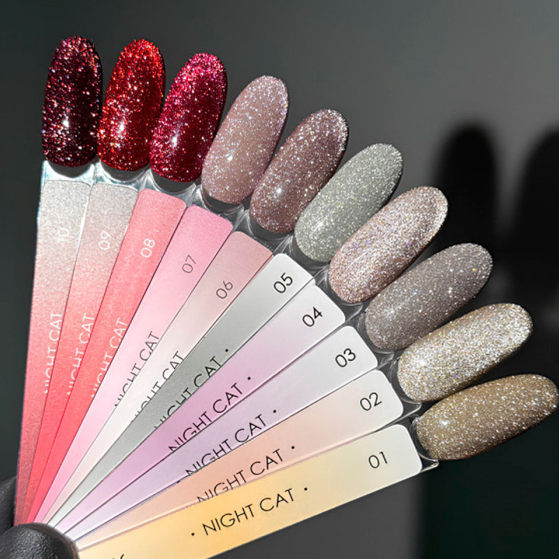 Гель-лак «Кошачий глаз» – DARK – Night Cat Eye 10 – 6 мл