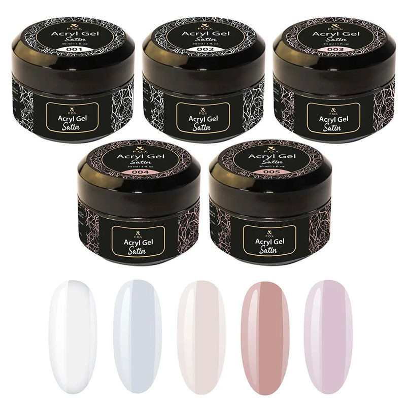 Набор Acryl Gel Satin – F.O.X – 5 шт., 30 мл