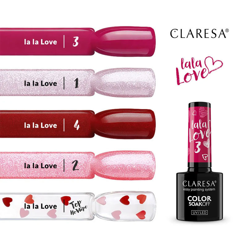 Päällyslakka Claresa La La Love (No Wipe) - 5 g
