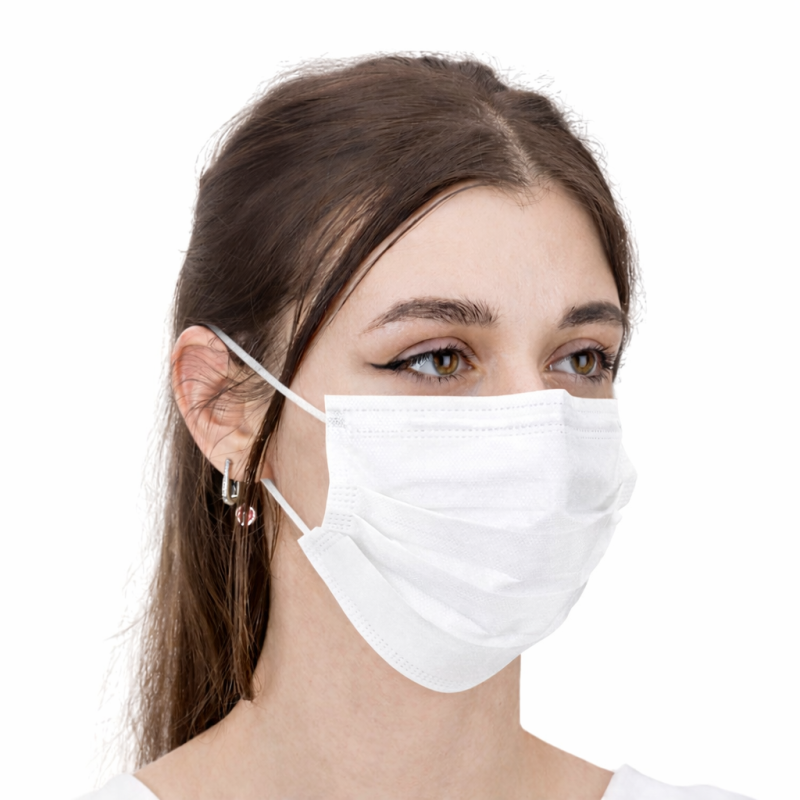 Disposable face masks MaiMed, white - 50 pcs