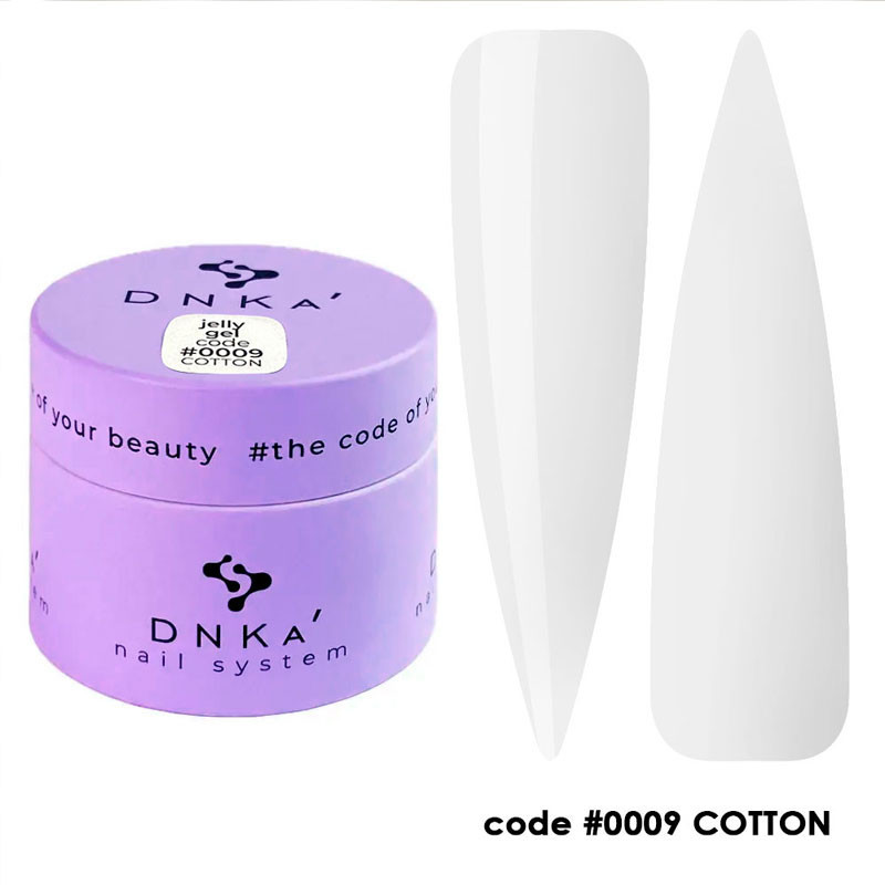 Гель-желе для наращивания ногтей DNKa No.  0009 Cotton - 15 ml