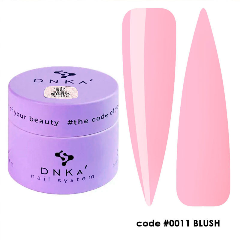 Гель-желе для наращивания ногтей DNKa No. 0011 Blush - 15 ml